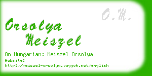 orsolya meiszel business card